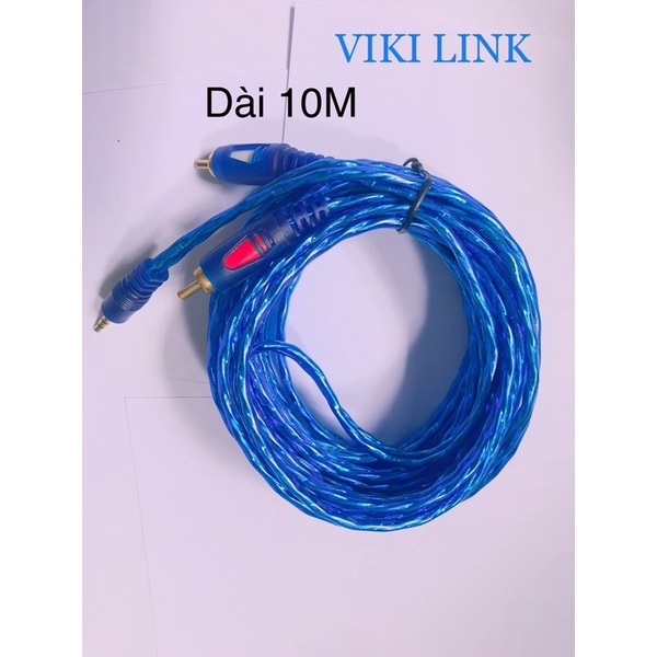 &lt;Chính hãng&gt; Dây loa AV 1 ra 2, từ jack  3,5 ra 2 chân bông sen dùng kết nối từ điện thoại, máy nghe nhạc ra loa, âm ly.