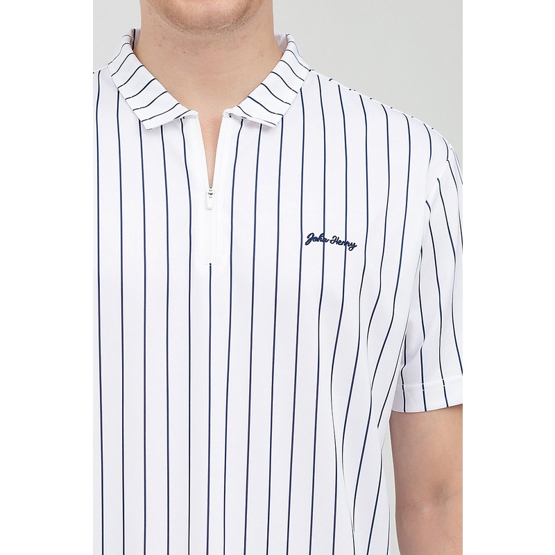Áo thun nam cổ bẻ phối trụ khóa kéo , chuẩn form, sang trọng, thanh lịch John Henry - KS22SS18T-SCWK