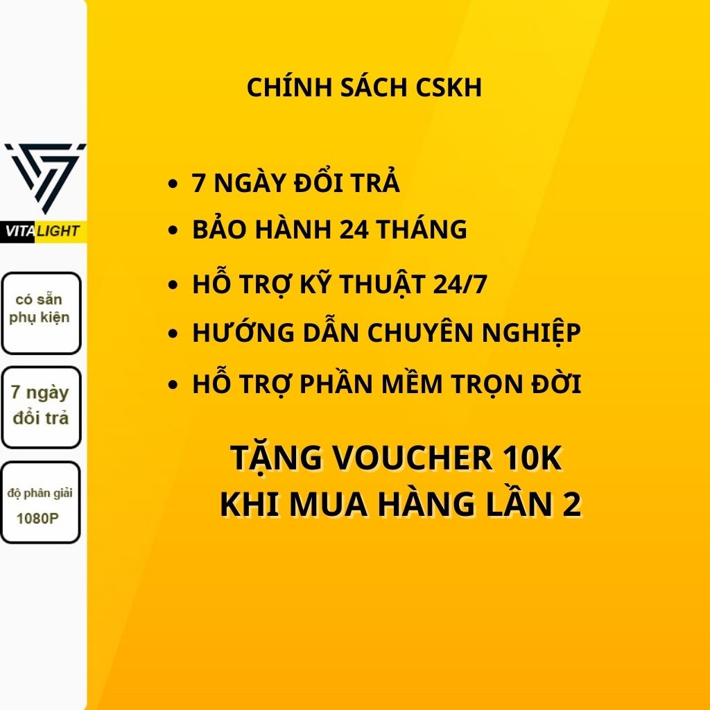 Camera wifi Cue2 báo động về điện thoại, tích hợp AI nhận diện người, độ phân giải full Hd, chính hãng imou VITALIGHT