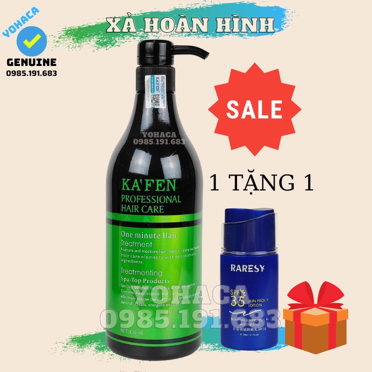 Lẻ Dầu Gội Dầu Xả Kafen Qinye siêu mượt 800ml