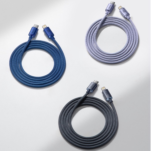 dây sạc Type C to Lighting 20W Baseus crystal shine series cáp iphone