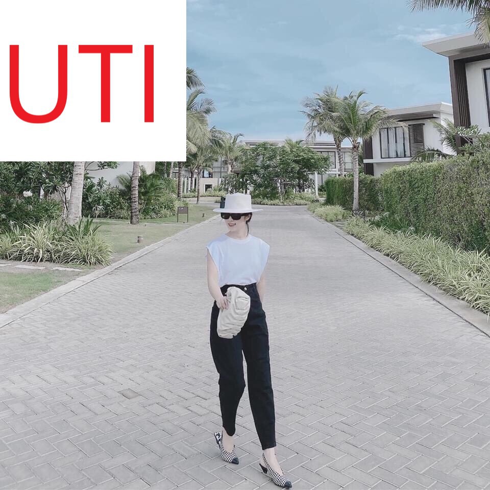 QUẦN BAGGY JEAN NỮ LƯNG CAO MÀU ĐEN LAI CUỐN CAO CẤP UTI TUYỆT HOT CHẤT VẢI DÀY DẶN ĐỦ SIZE