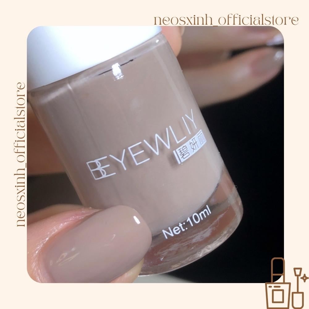 Sơn Móng Tay Beyewliy Màu Nude Đen Trắng Trong Suốt Kim Tuyến Pastel Tím - Neosxinh Nails