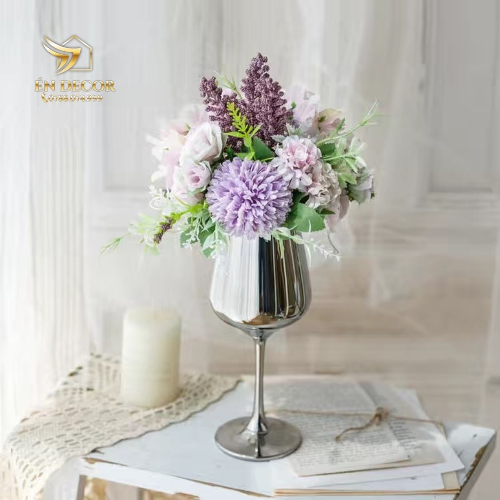 Lọ Hoa Kèm Hoa, Lọ Hoa Xinh Xắn, Trang Trí Nhà Cửa, Én Decor