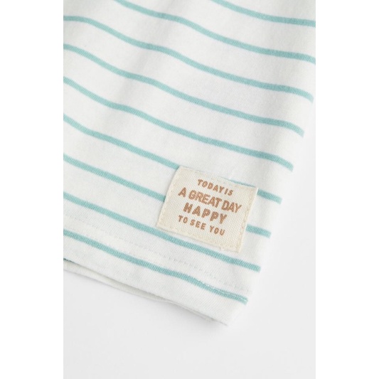 Bộ áo thun  short kaki bé trai Hm