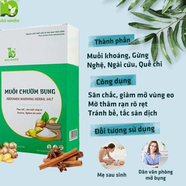 [TẶNG TÚI CHƯỜM] MUỐI CHƯỜM BỤNG SĂN MỠ - GIẢM EO - MỜ RẠN BẢO NHIÊN