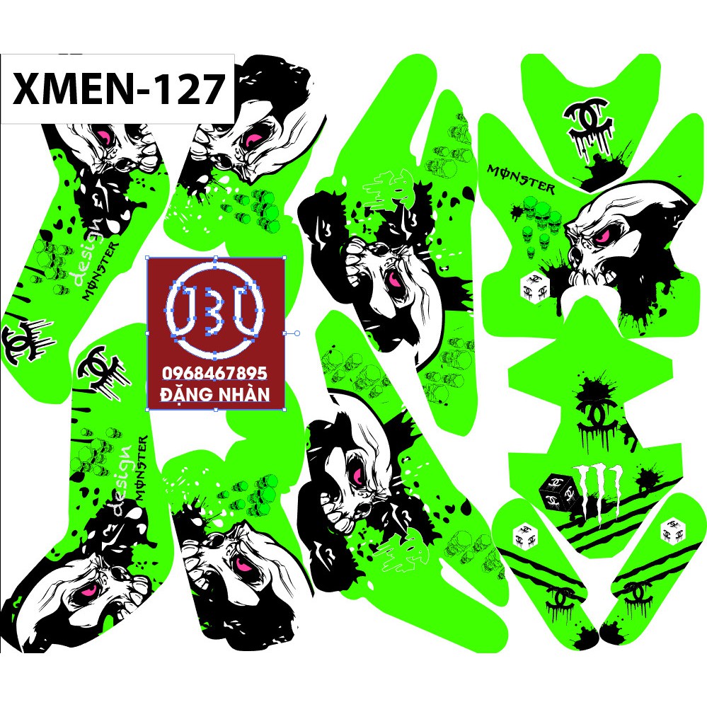 TEM TRÙM XE ĐIỆN XMEN 127