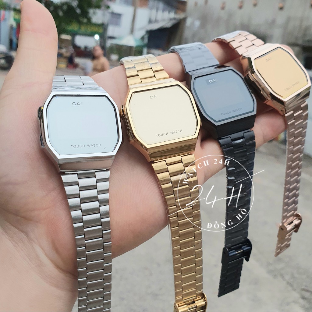Đồng hồ nam, nữ Tráng gương LED cảm ứng cao cấp, dây thép sang trọng cho giới trẻ | BigBuy360 - bigbuy360.vn