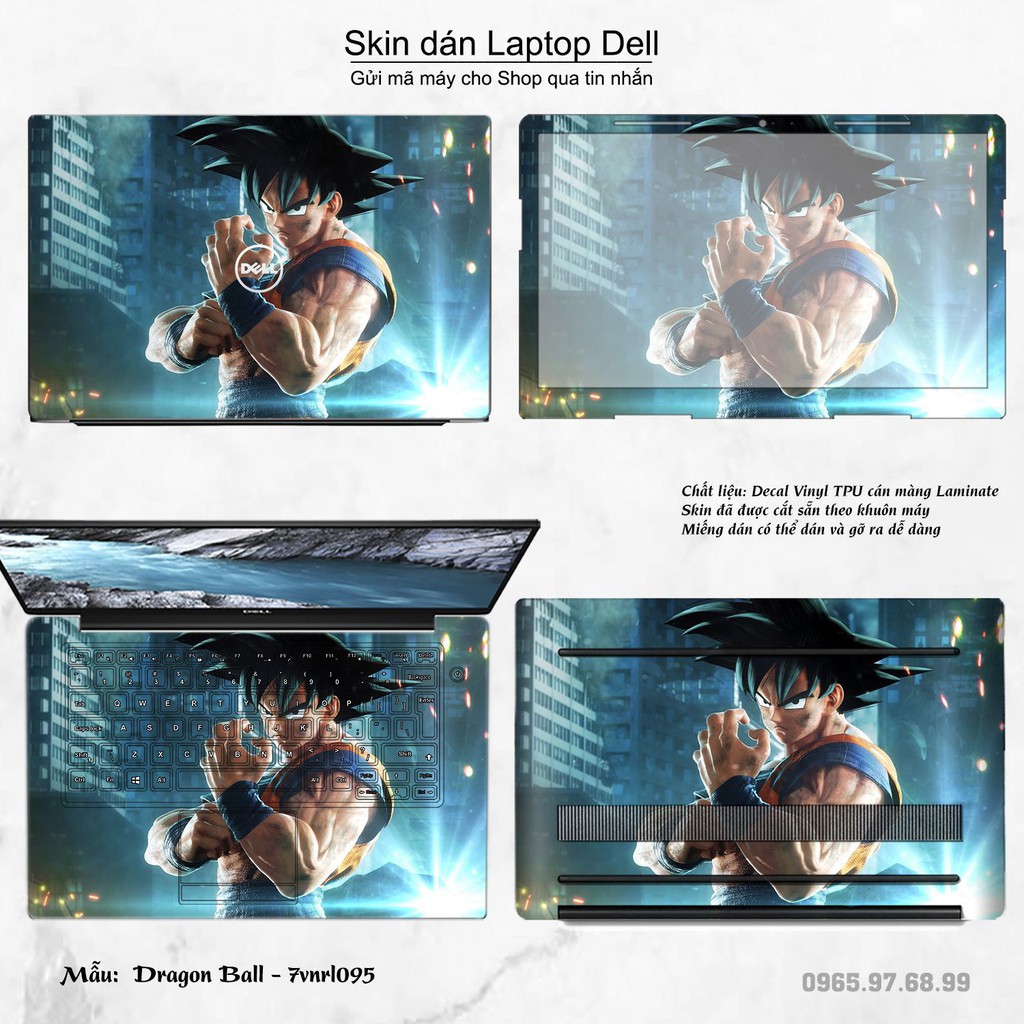 Skin dán Laptop Dell in hình Dragon Ball _nhiều mẫu 2 (inbox mã máy cho Shop)