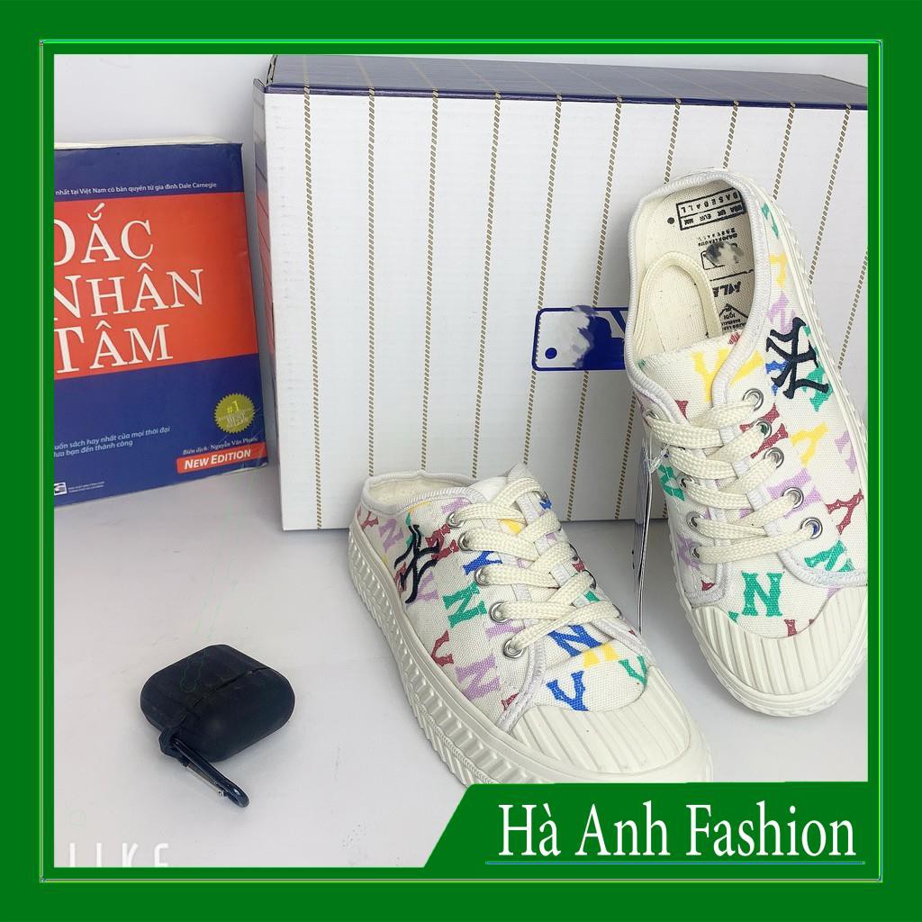 [ Hot trend- Hàng Trung ] Giày Sục NY, Đạp Gót, Giày Sục 𝐌𝐋𝐁 NY trắng Độn đế mới nhất 2021 | BigBuy360 - bigbuy360.vn