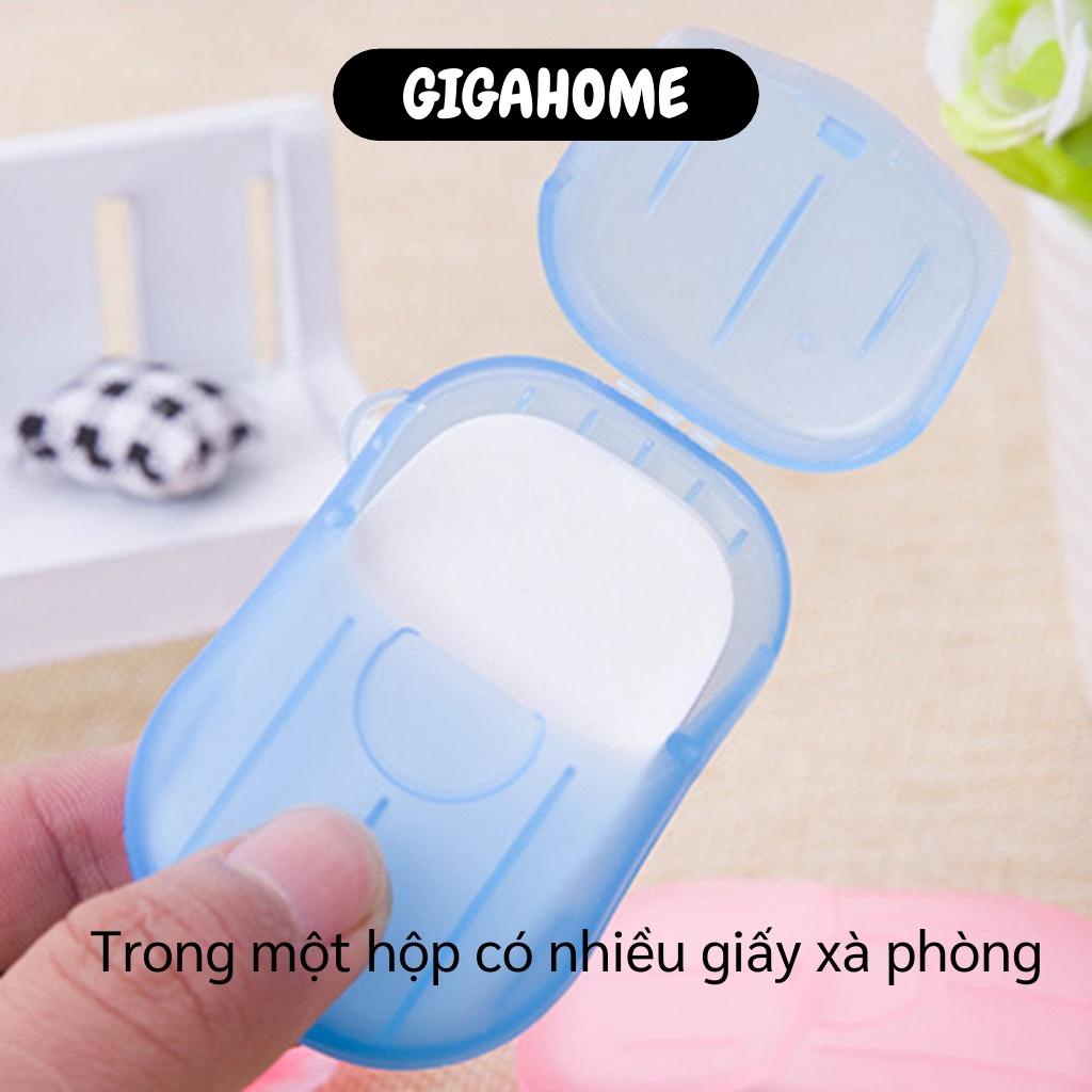 Xà Phòng Giấy GIGAHOME Hộp Xà Bông Khô Rửa Tay, Nhỏ Gọn Đem Đi Du Lịch 6441