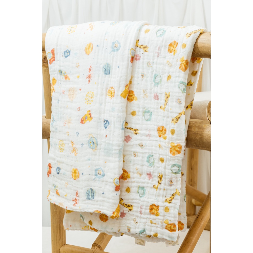 Set khăn tắm đa năng Petit Me, chất liệu xô muslin 6 lớp