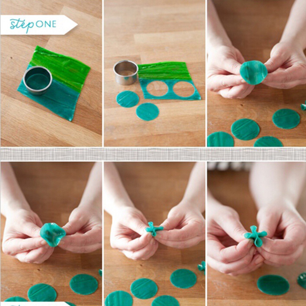 CONOPERY Bộ 6 Khuôn Cắt Bánh Quy Hình Tròn Bằng Thép Không Gỉ Diy