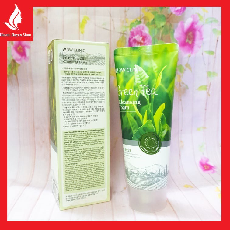 [chính hãng] Sữa rữa mặt sáng da ngừa mụn trà xanh 3w clinic Hàn Quốc | BigBuy360 - bigbuy360.vn