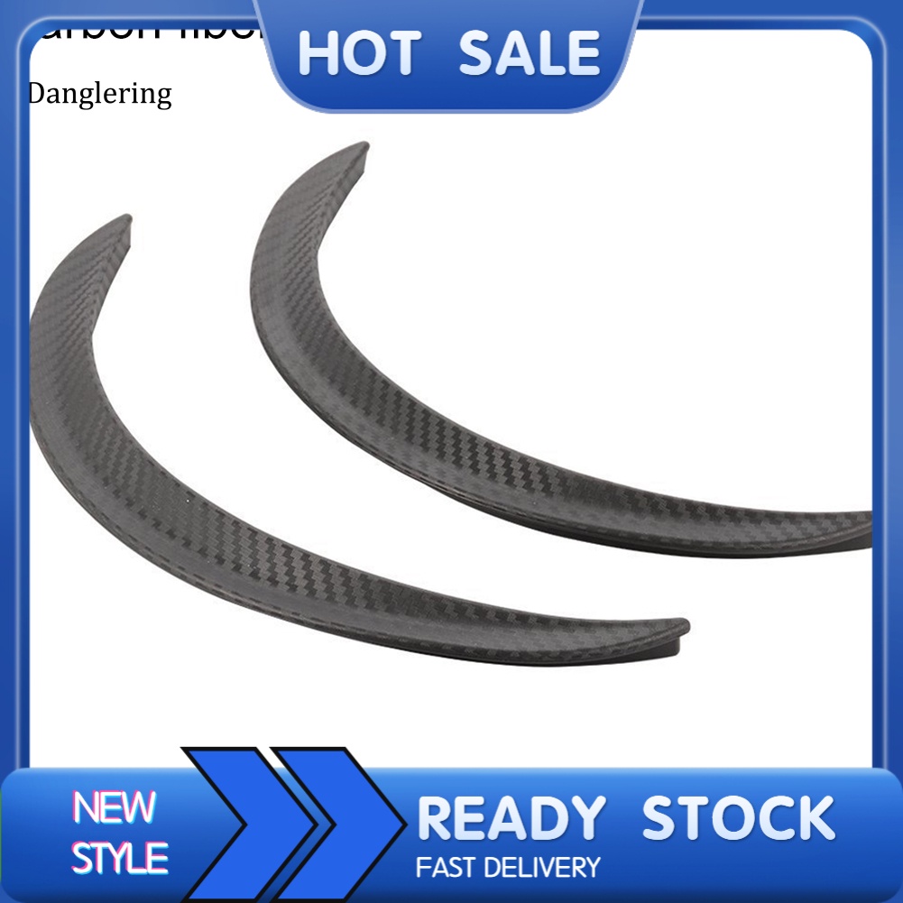 FENDER Set 2 viền dán bảo vệ viền bánh xe hơi bằng sợi carbon