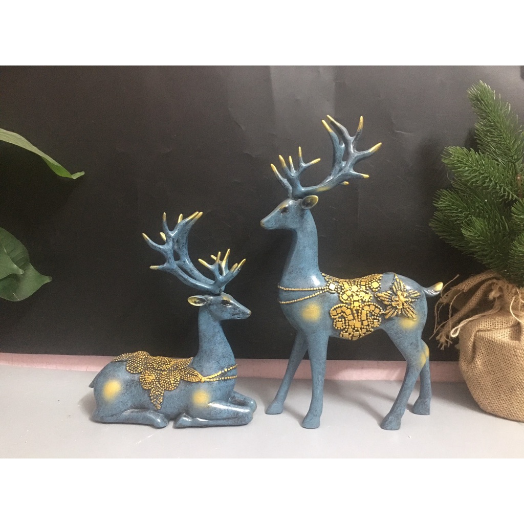 Đôi tuần lộc áo hoa  A398