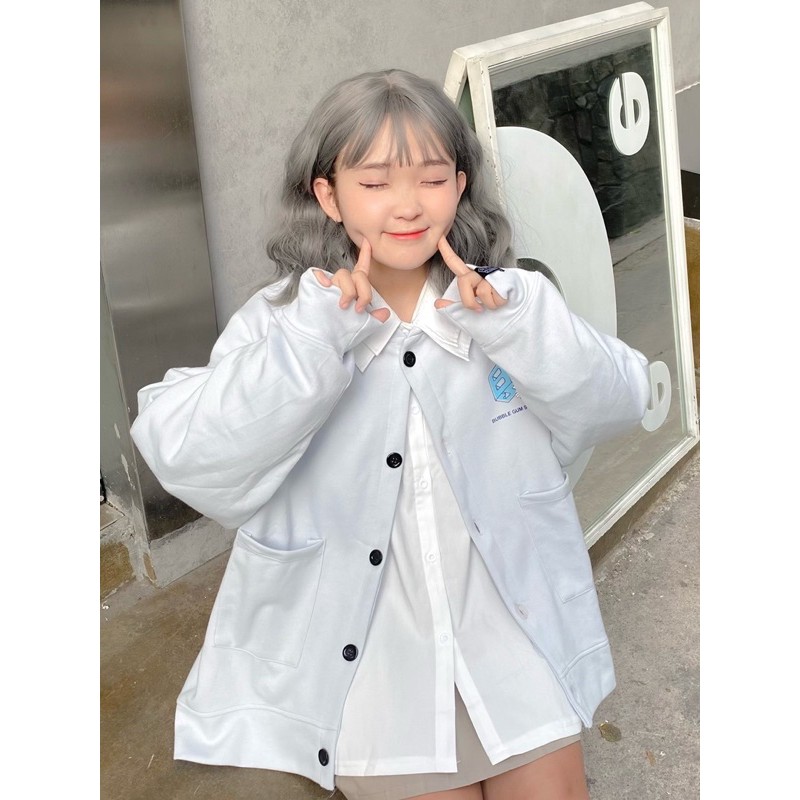 Áo khoác Cardigan hoa cúc (Xanh Nhạt) - by Bubble Gum studio | BigBuy360 - bigbuy360.vn