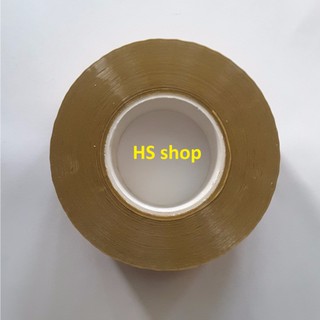 Cuộn băng dính (Băng keo) vàng đục loại 650g - Lõi nhựa siêu mỏng-Bản rộng 4,8cm - NPP HS shop