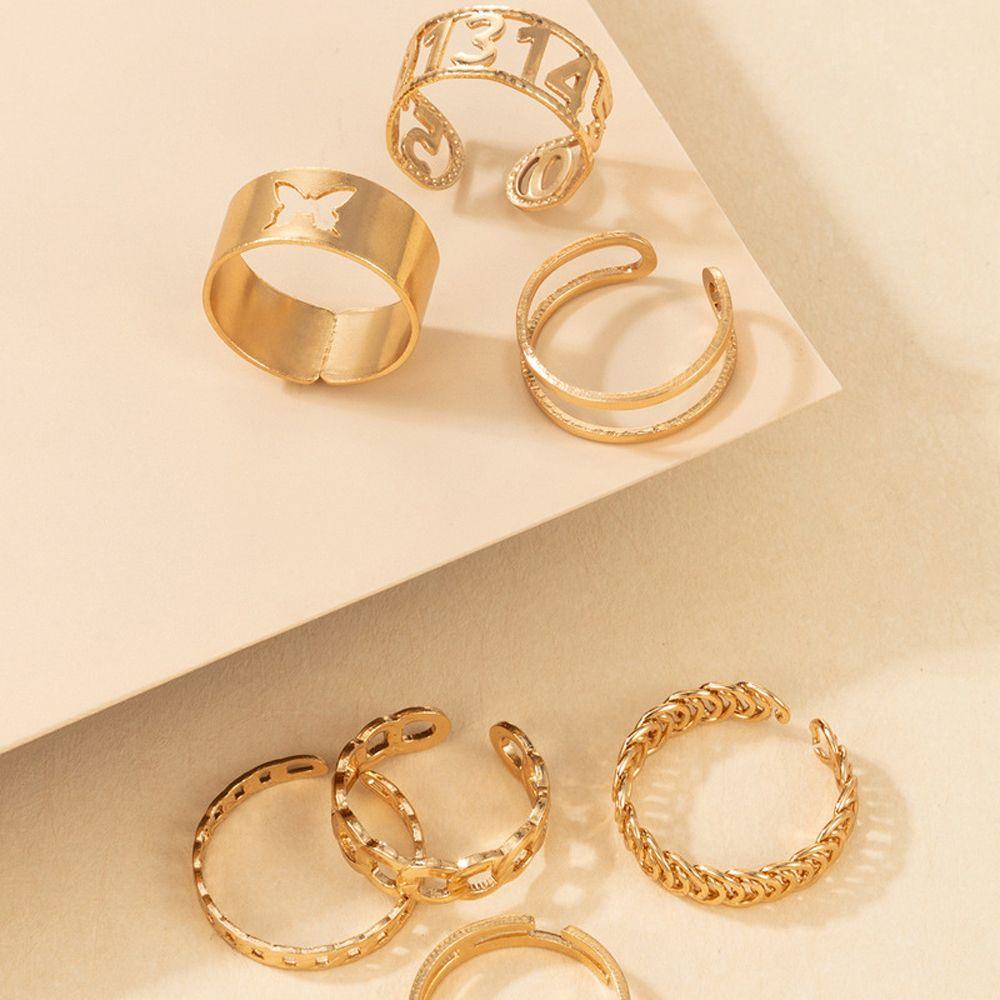 Bộ Nhẫn Hình Học / Ngôi Sao / Trái Tim Cá Tính