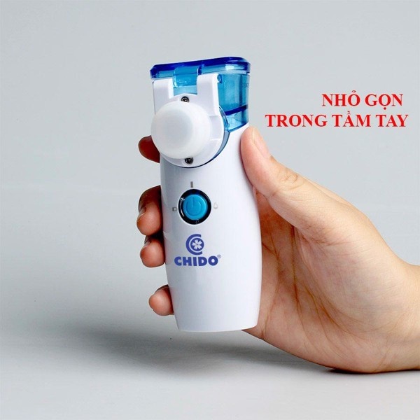Máy xông mũi họng điện dung cầm tay CHIDO công nghệ Nhật Bản Chính hãng