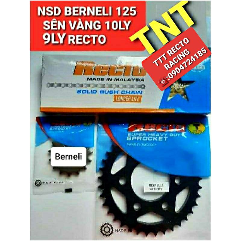 NHÔNG SÊN DĨA BENELLI TNT 125 SÊN VÀNG (9LY 449 K)& (10LY 499 K) CHÍNH HÃNG RECTO