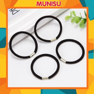 Chun cột tóc, dây buộc tóc đen không đau tóc SC18