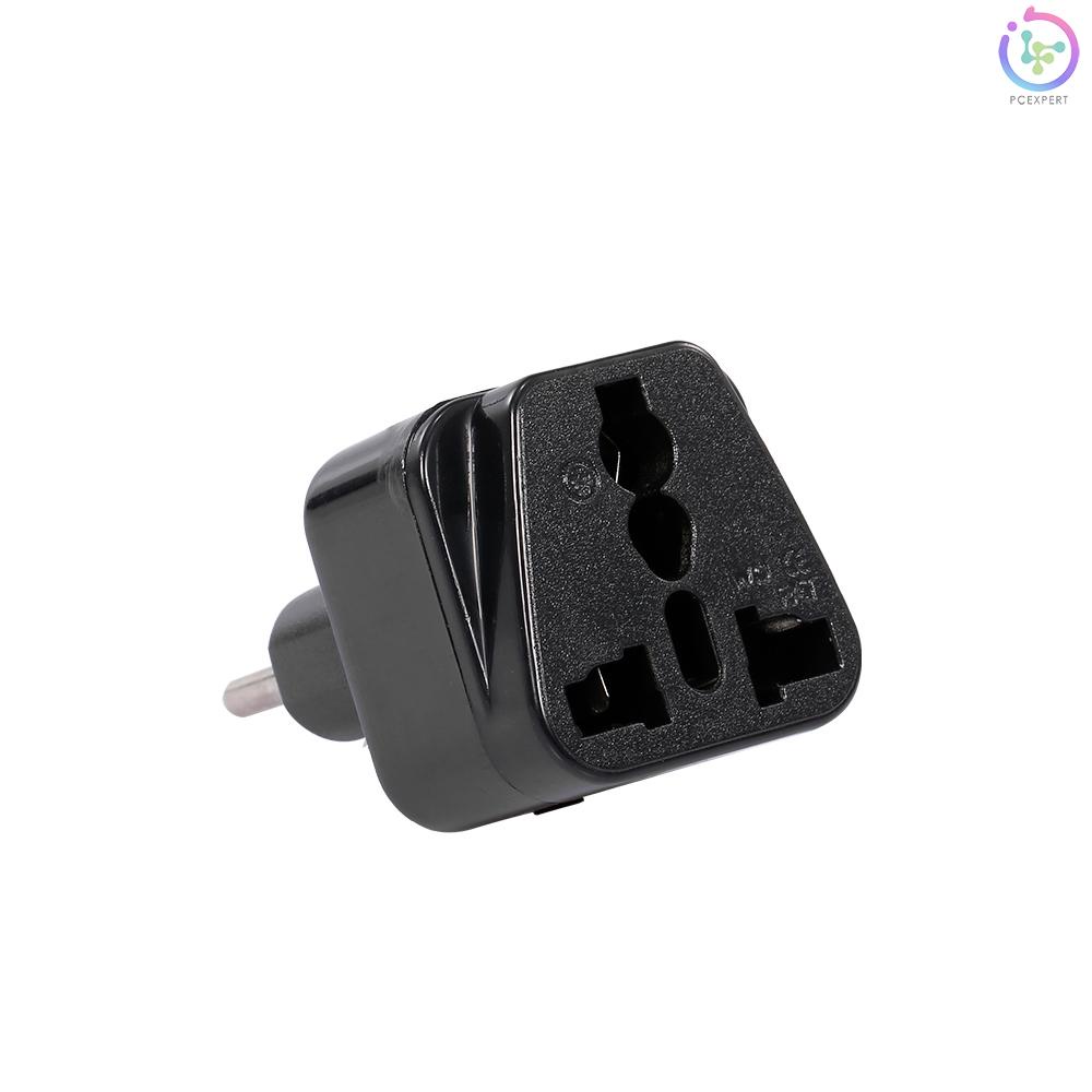 High Quality Swiss Embedded Conversion Plug 5-hole Adaptor Plug Swiss Plug to Universal Socket Travel Plug Adapter Black