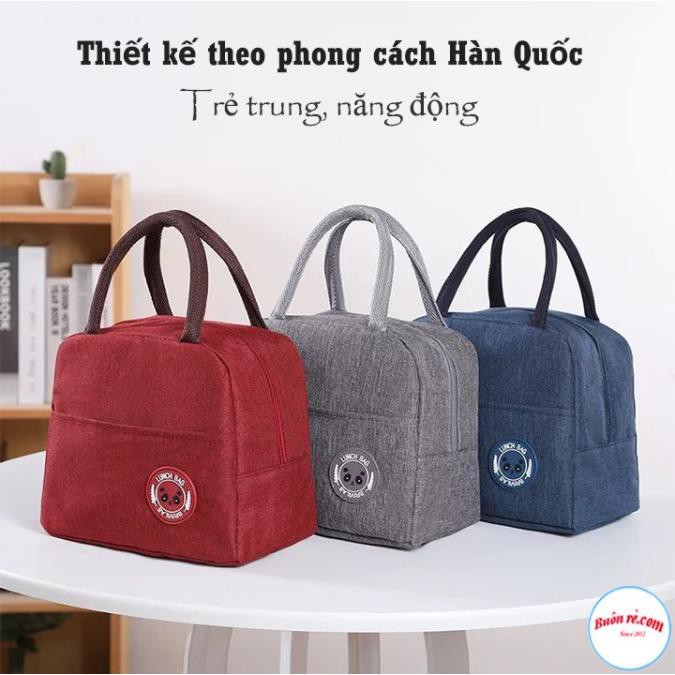 Túi đựng hộp cơm/Luchbag giữ nhiệt cao cấp chống nước,họa tiết trơn dựng đồ ăn,bình sữa,đồ ăn ... -TÚI GIỮ NHIỆT TRƠN