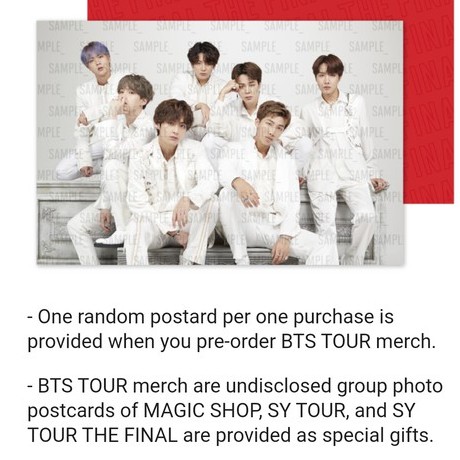 (Có Sẵn - Chính Hãng 100%) COMBO BTS Huy Hiệu Badge Magic Shop, Picket Cover, Postcard Quà Tặng Giới Hạn