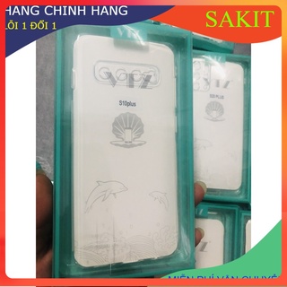 ỐP LƯNG SILICON TRONG SUỐT BẢO VỆ CAMERA CHỐNG TRƯỢT SAMSUNG S10 Plus.