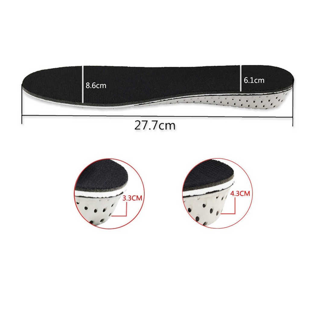 Cặp miếng lót giày tăng chiều cao 3-4 cm