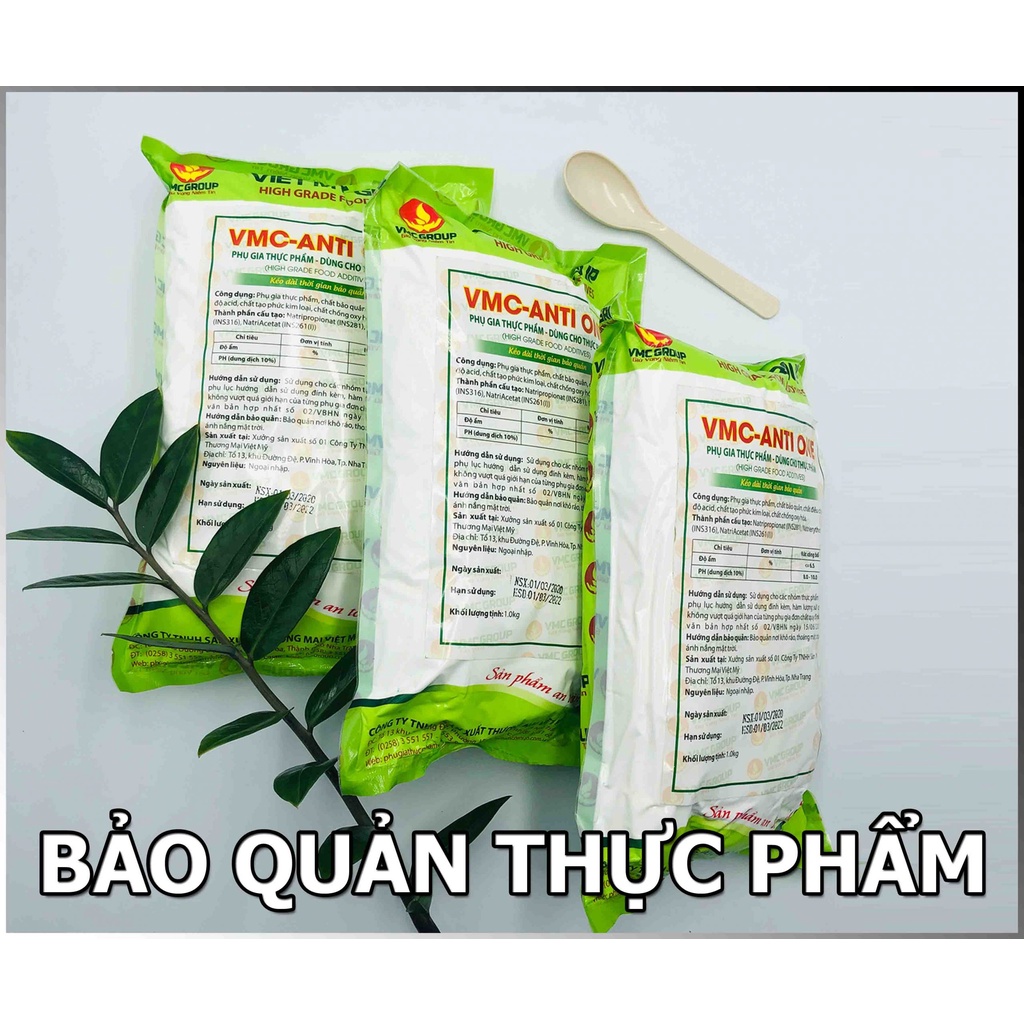 CHẤT BẢO QUẢN TỰ NHIÊN CHO GIÒ CHẢ VCM - ANTIONE