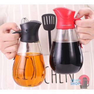 [Có Video] Bình thủy tinh đựng dầu tự động mở nắp Lock&Lock CKO101 (550ml)