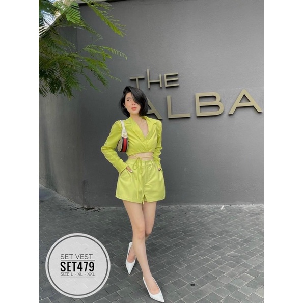 Bigsize Set vest SET479