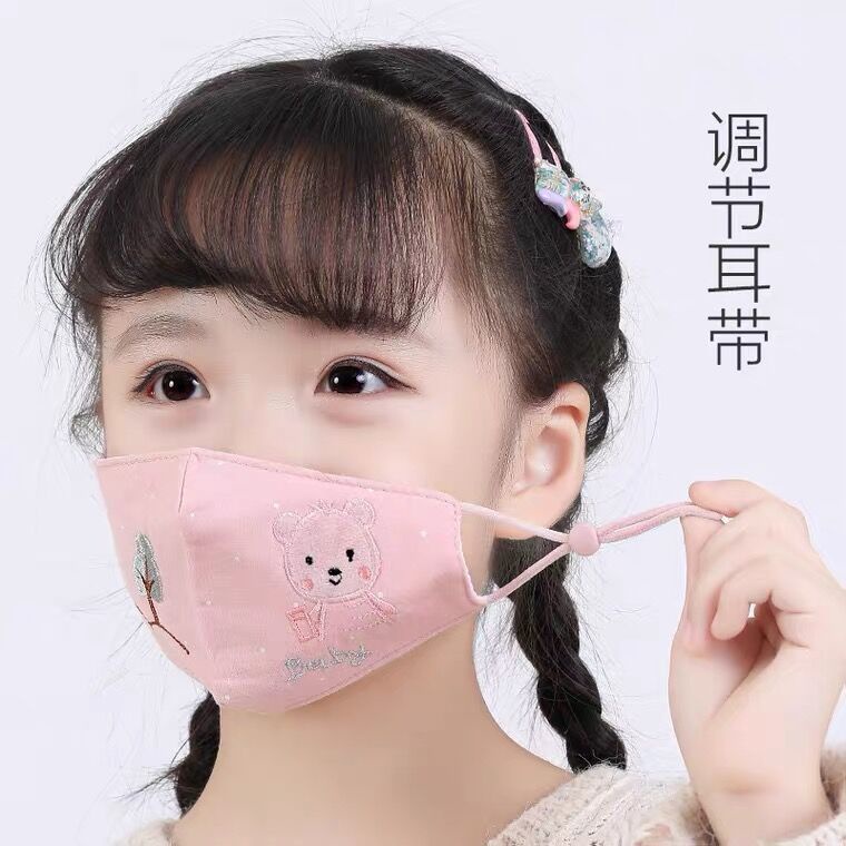 Khẩu Trang Chống Bụi PM 2.5 In Họa Tiết Hoạt Hình Có Thể Tái Sử Dụng Cho Trẻ Em 2-12 Tuổi