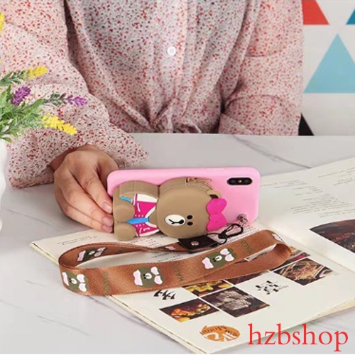 Casing Samsung Galaxy A5 2016 2017 A6 A7 A8 A9 J8 2018 Cute kitty Doraemon Minnie wallet phone case ốp lưng