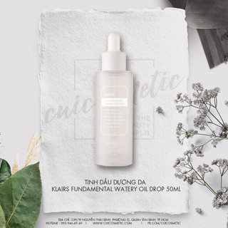 Tinh dầu dưỡng da Klairs Fundamental Watery Oil Drop 50ml