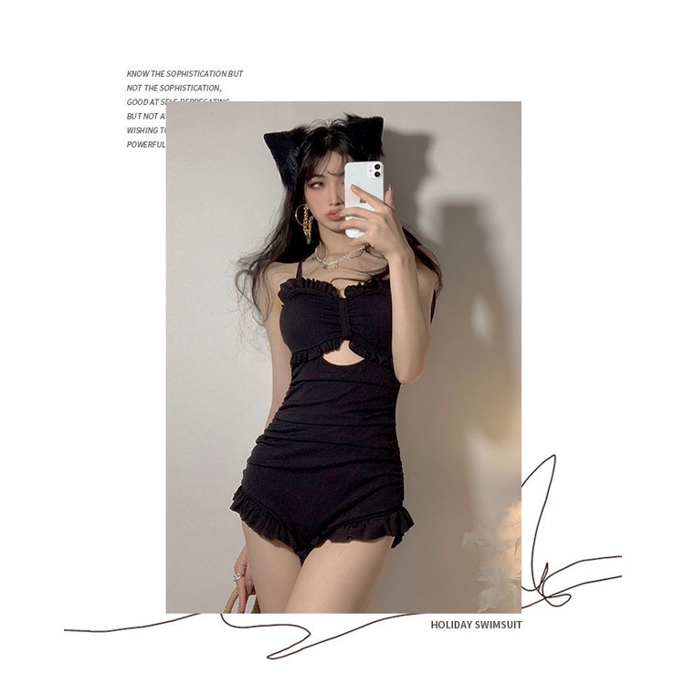 Bộ Đồ Bơi Một Mảnh Không Tay Màu Trơn Thời Trang Gợi Cảm Cho Nữ