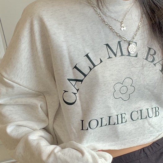 Croptop dài tay Call me baby LOLLIE STUDIO TKP148