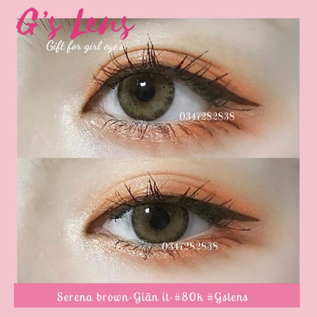 Lens Xám+Nâu 9 mẫu đẹp lung linh (Kính áp tròng Gray+ Brown ảnh thật nhé) 😍