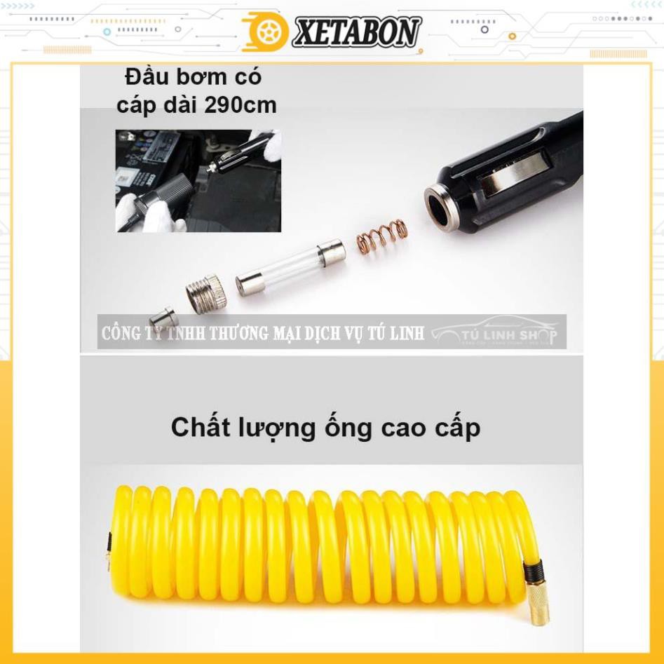 Bơm Ô Tô 2 Xi Lanh Công Suất Lớn, Bơm Ô Tô, Xe Máy, Xe Đạp Điện, Đệm Hơi Sử Dụng Đồng Hồ Điện Tử Tự Ngắt Bảo Hành 1 Năm