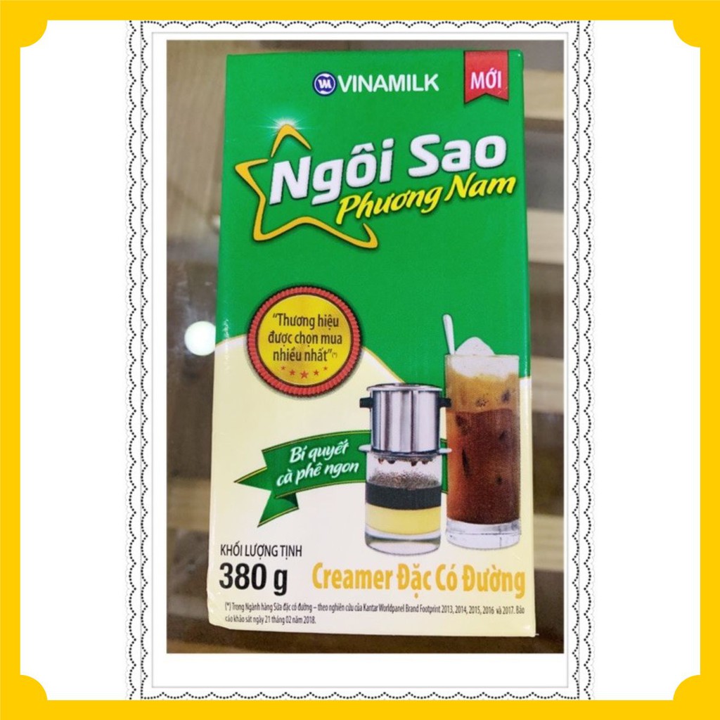 Sữa đặc Ngoi Sao Phương Nam Freeship Sữa đặc Hộp Giấy 380g Sữa Ngoi Sao Phương Nam đặc Sanh Ngọt Dịu Tại Tp Hồ Chi Minh