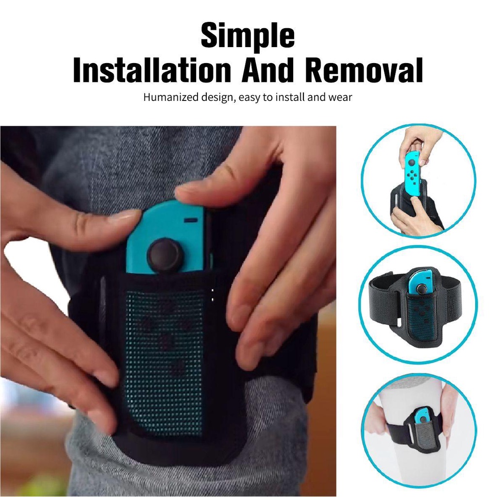 Set 2 Dây Đeo Chân Giữ Máy Chơi Game Nintendo Switch Joycon