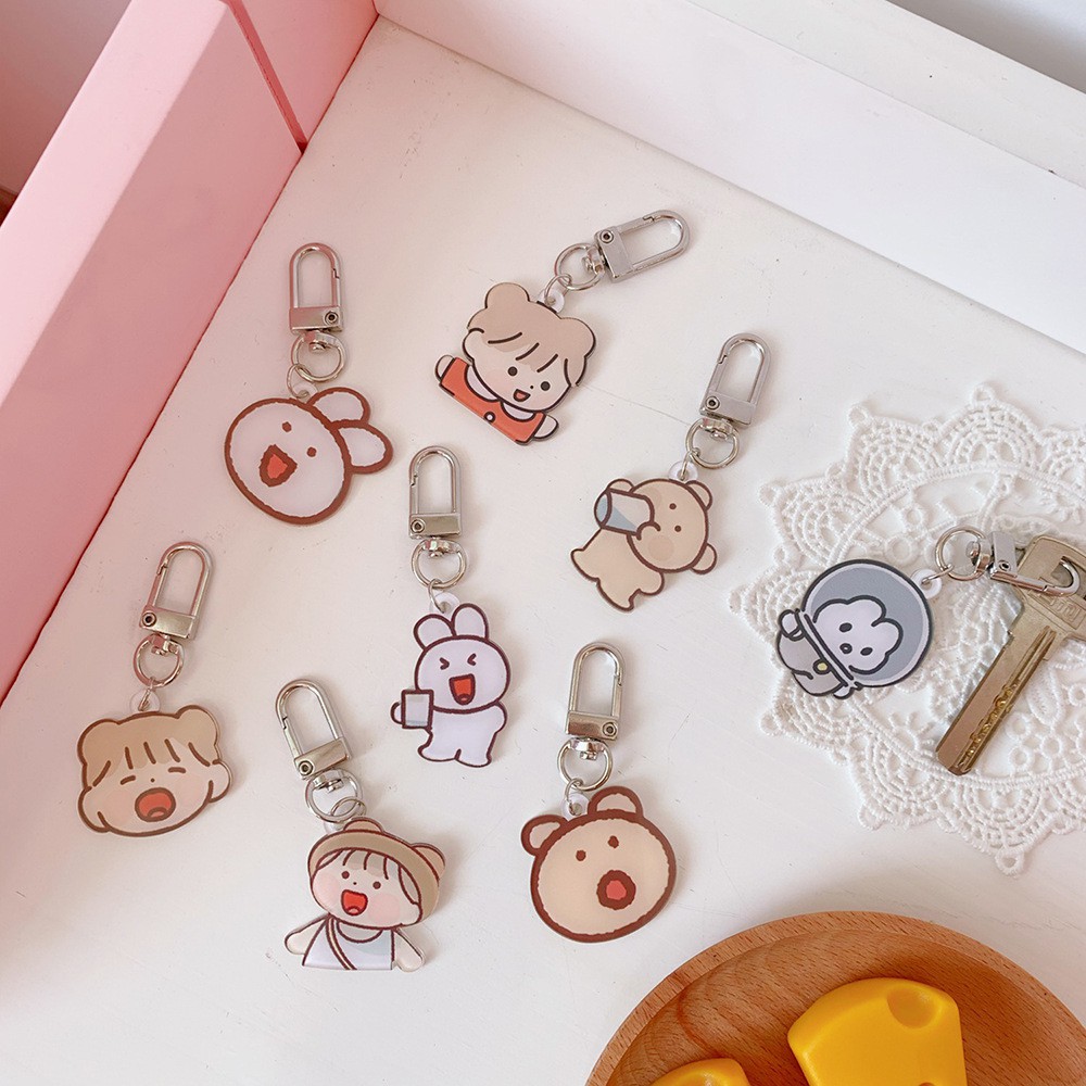 [Mã LIFE1003ALL giảm 10% đơn 50K] Móc Khóa KeyChain Cài Airpods Hình Bé Gái Phụ Kiện Cute