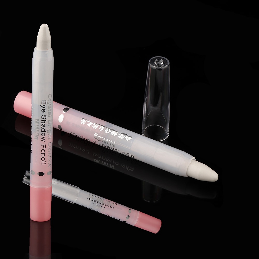 [Hàng mới về] Bút Kẻ Mắt Màu Trắng Ánh Nhũ Dạng Xoay Chống Thấm Nước Dành Cho Nữ