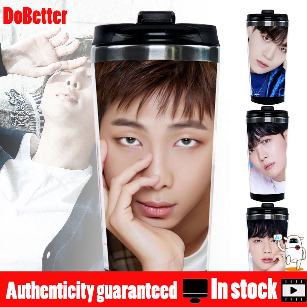 Bình nước hai lớp cách nhiệt in hình thành viên nhóm nhạc BTS