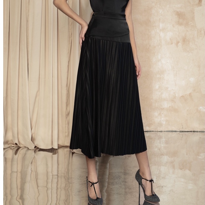 Dion Skirt - chân váy luạ dập ly kết hợp với đa dạng kiểu áo [Sonnet by Blankverse]