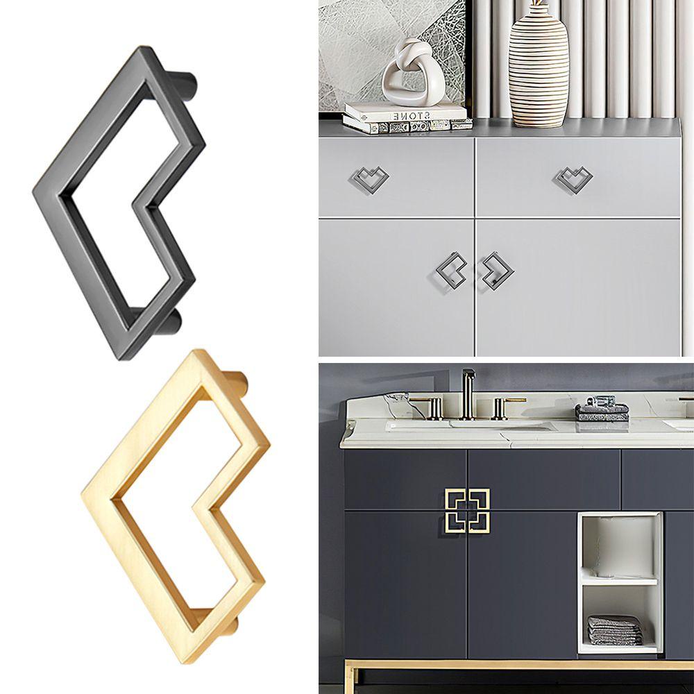 KUNHEV Tay Nắm Cửa Tủ Bằng Hợp Kim Kẽm Hình Trái Tim