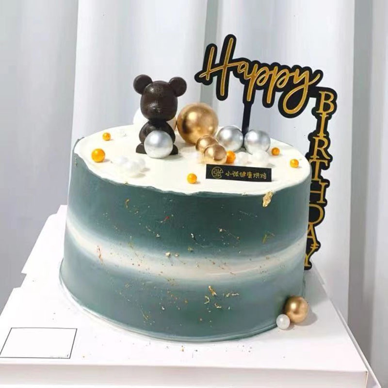 Thẻ Treo Trang Trí Bánh Kem Bằng acrylic Hình Chữ Nhật Tiện Dụng