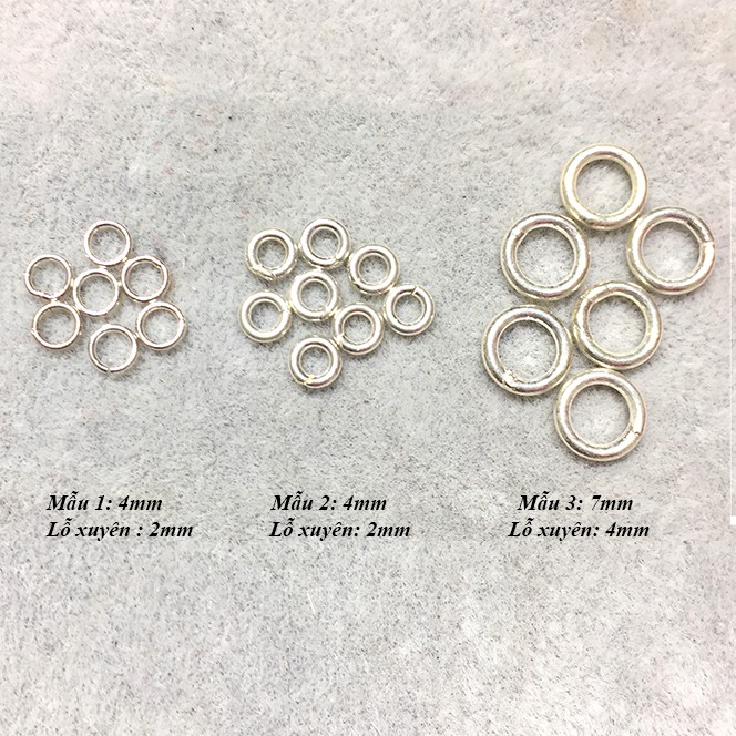 Khoen tròn bạc các cỡ